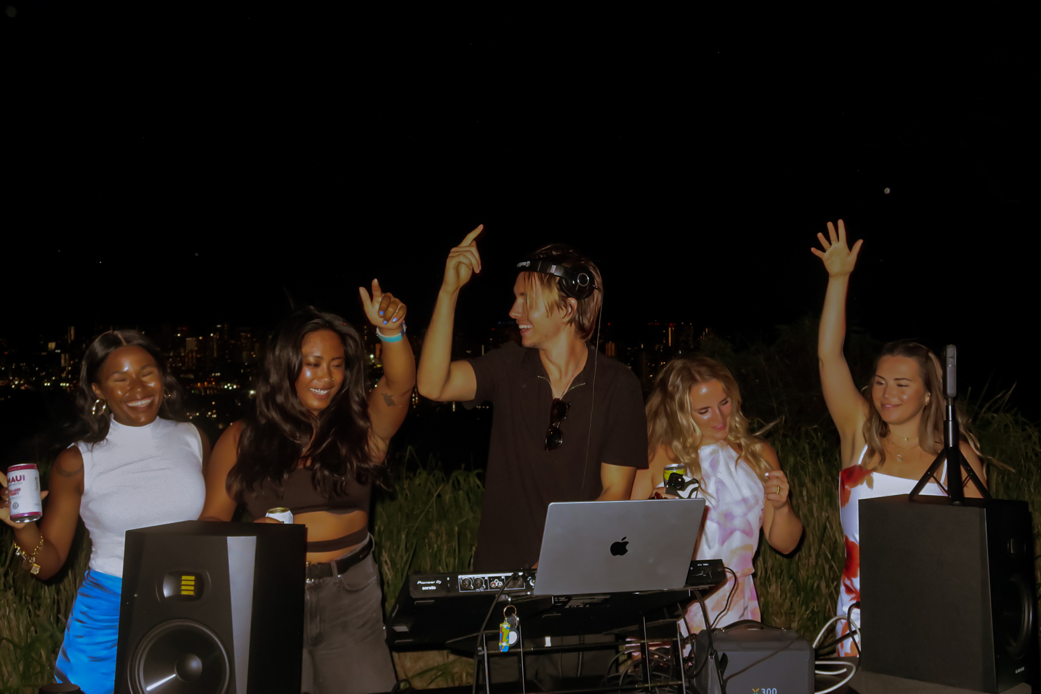 Tantalus at night, city lights, first public set